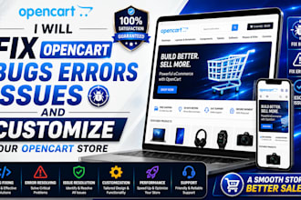 fix opencart bugs errors issues and customize your opencart store