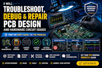 troubleshoot debug and repair pcb design, schematic and hardware circuit issues