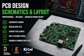 design professional pcb layout and schematics in altium kicad and eagle