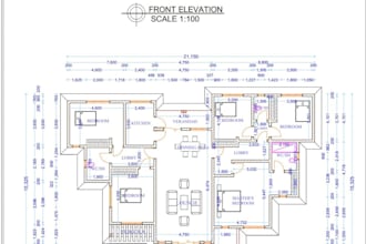 draw 2d, 3d church floor plan, construction plan, building plan and layouts