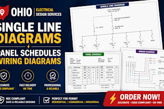 design ohio electrical single line diagrams, panel schedules, and wiring diagram