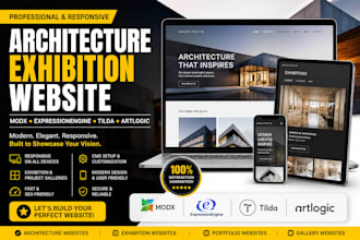 build modx expressionengine tilda artlogic vev architecture exhibition website