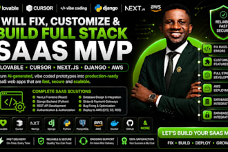 fix lovable cursor vibe coded apps and build full stack saas mvp fix lovable app
