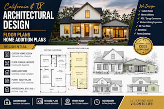 california tx architectural design floor plans home addition plans residential