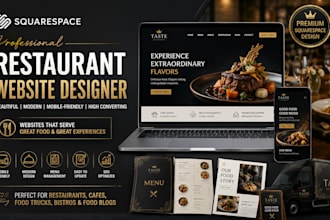 design squarespace restaurant food menu food truck food blog website designer