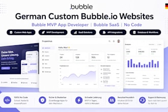 do german custom bubble io website,bubble mvp app developer,bubble saas no code