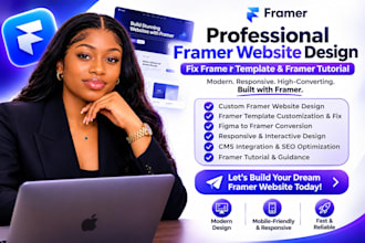 do a professional framer website design fix framer template and framer tutorial