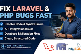 laravel and PHP bug fixing