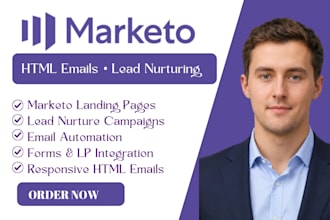 design marketo lead generation landing pages HTML email templates campaigns