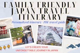 create a personalized family friendly japan travel itinerary