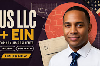 register your wyoming US llc, obtain ein, tax id as a US non resident member