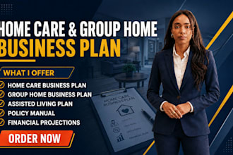 write home care and group home business plans and policies for funding readiness
