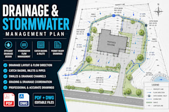 create a drainage and stormwater management plan for your site