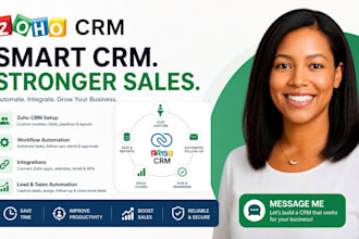 setup and customize zoho crm with automation, integrations and workflow