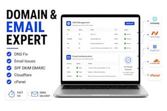 fix domain email and dns issues on godaddy namecheap bluehost cpanel cloudfare