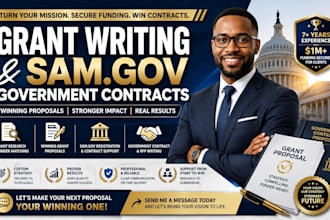 do grant writing winning sam government contract write business grant proposal