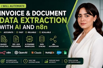 automate invoice and document data extraction with ai and n8n