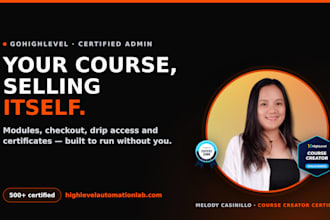 build your online course or membership site in gohighlevel