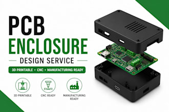 pcb enclosure designer, 3d printable case electronics housing manufacturing