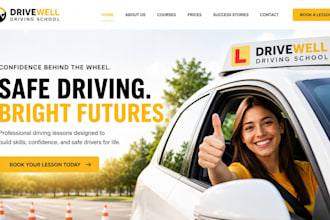 create wix driving school website driving instructor site lesson booking website