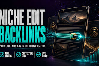 build niche edit backlinks on real traffic sites