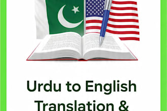 translate urdu to english and do english editing proofreading