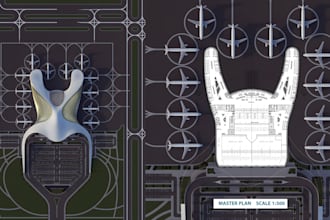 create 3d airport, terminal and aviation facility cgi