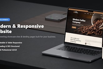 build a modern responsive website or landing page for your business