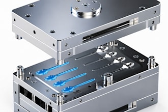 design plastic injection molds, 3d molds and cad models