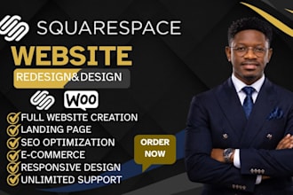 design  squarespace website, squarespace redesign, build squarespace website