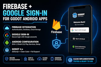 integrate firebase and google sign in in your godot app