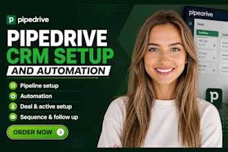 pipedrive crm setup pipeline stage automation workflow sequence dashboard setup
