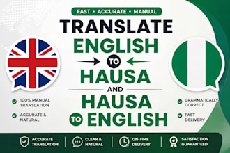 translate english to hausa and hausa to english