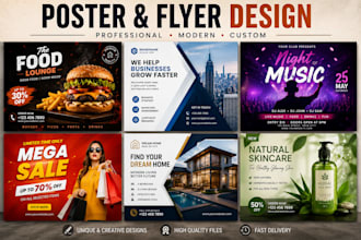 design a professional poster flyer or promotional graphic