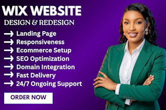 built wix website design, redesign wix, wix ecommerce, wix online store, seo