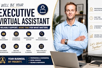 be your executive personal virtual assistant executive assistant support