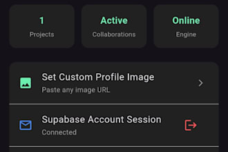 develop a modern flutter, android, or web application