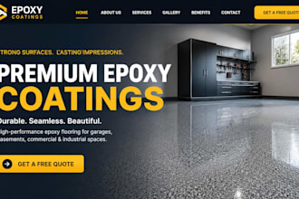 design wix epoxy coating website epoxy flooring resin contractor website