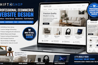 create shift4shop furniture home goods electronics tech products wesbite
