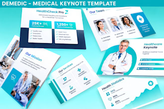 healthcare business presentation, medical pitch deck, healthtech PPT, investor