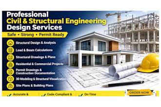 do civil and structural engineering design, structural drawings and calculations