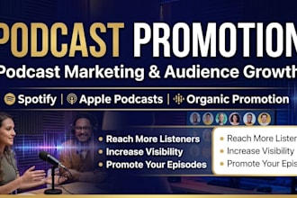 do podcast promotion and podcast marketing to grow audience worldwide