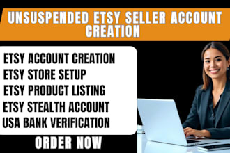 assist you in etsy account creation etsy setup