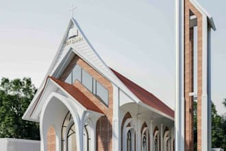 design breathtaking church architecture, cathedral, chapel and worship center