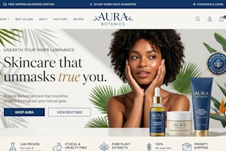 design skincare website beauty website skincare shopify store cosmetics website