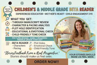 beta read your middle grade or childrens book with a teacher eye