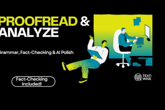 do professional proofreading and text analysis