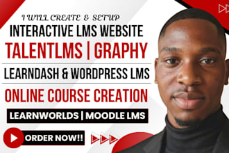 create course content on talentlms graphy learndash moodle lms and wordpress lms
