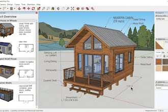 design tiny house, cabin, small house and container house plans