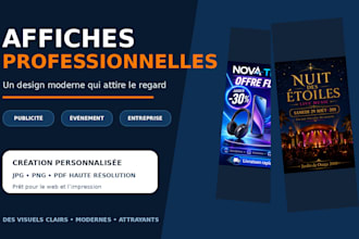 design a professional, modern and attractive poster